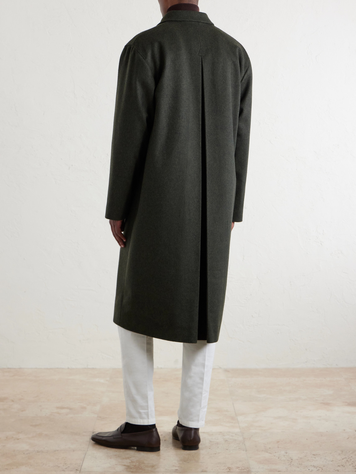  Caruso - Rigoletto Wool Coat - Men - Green - It 46 