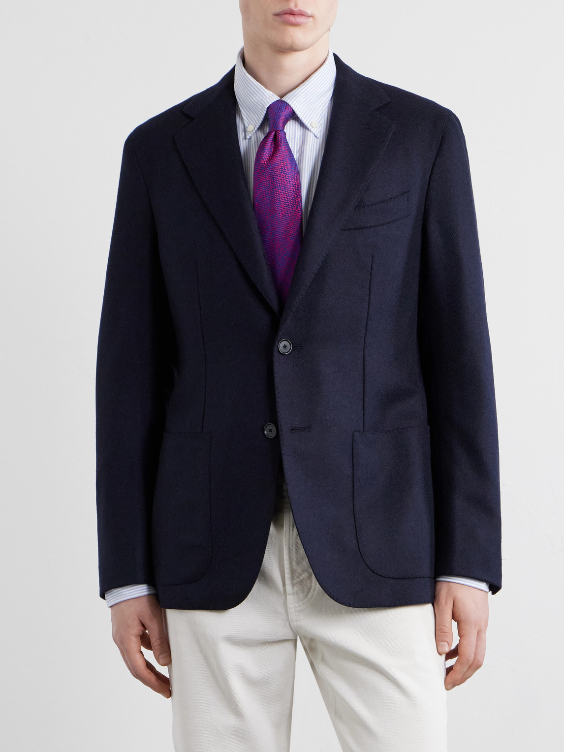 Aida Wool And Cashmere-Blend Twill Blazer