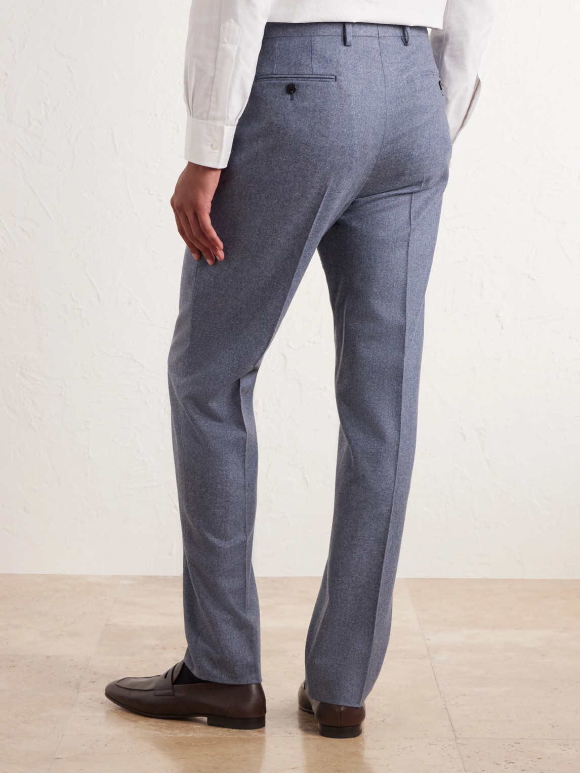 Straight-Leg Wool And Cashmere-Blend Suit Trousers