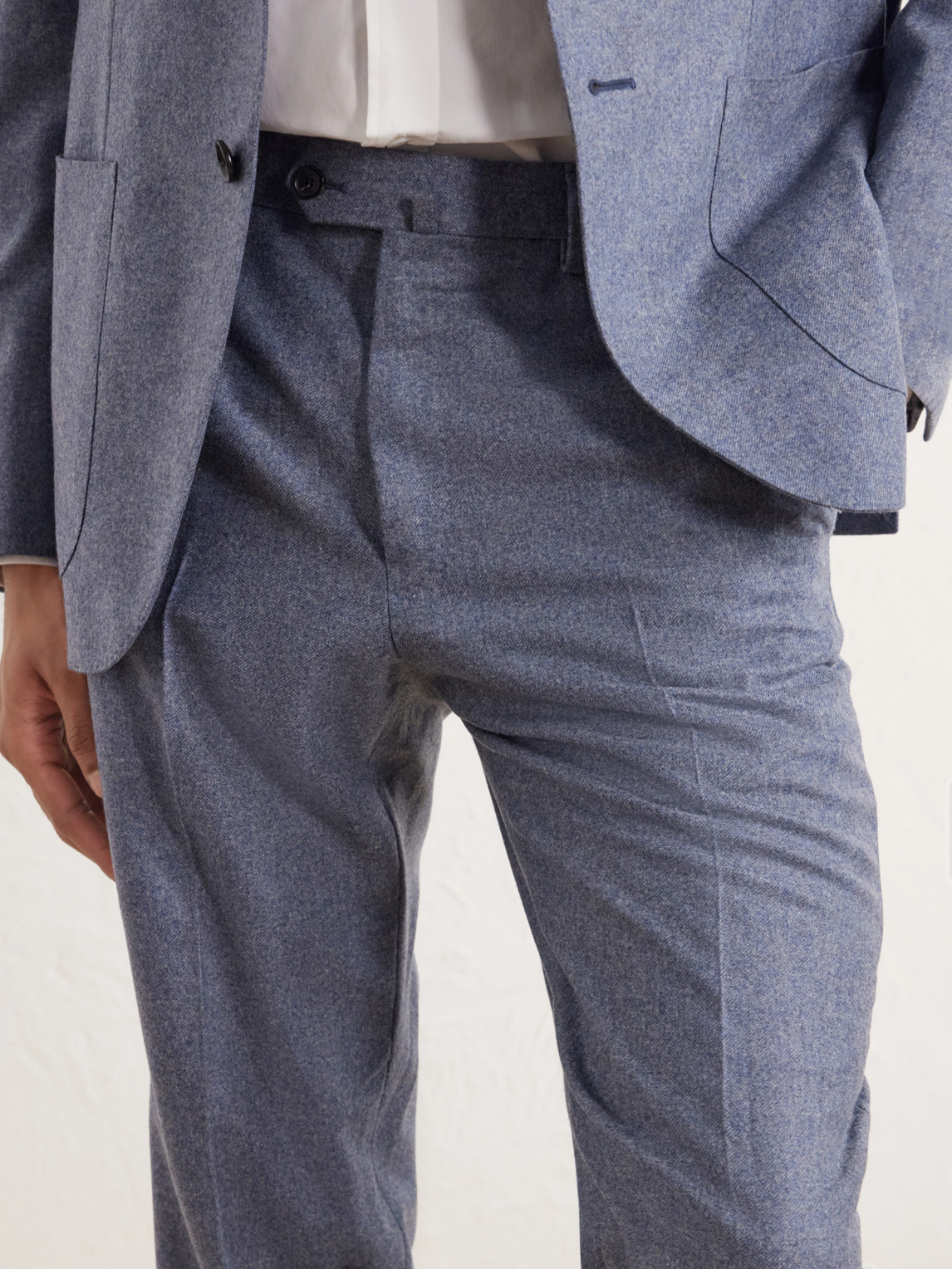 Straight-Leg Wool And Cashmere-Blend Suit Trousers