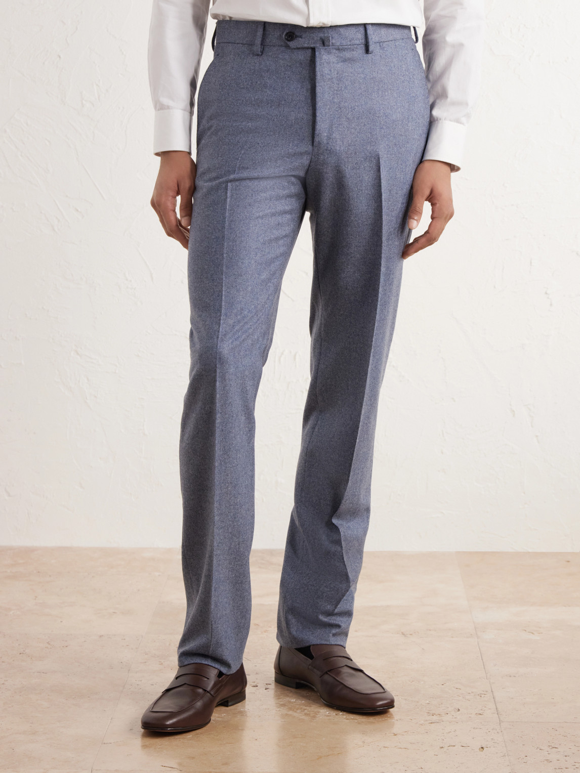 Straight-Leg Wool And Cashmere-Blend Suit Trousers
