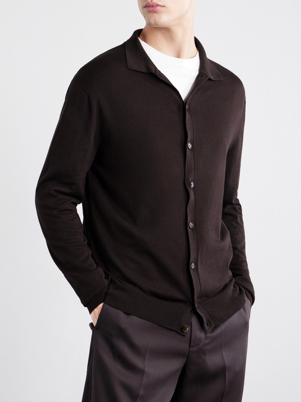 And Cotton-Blend Cardigan
