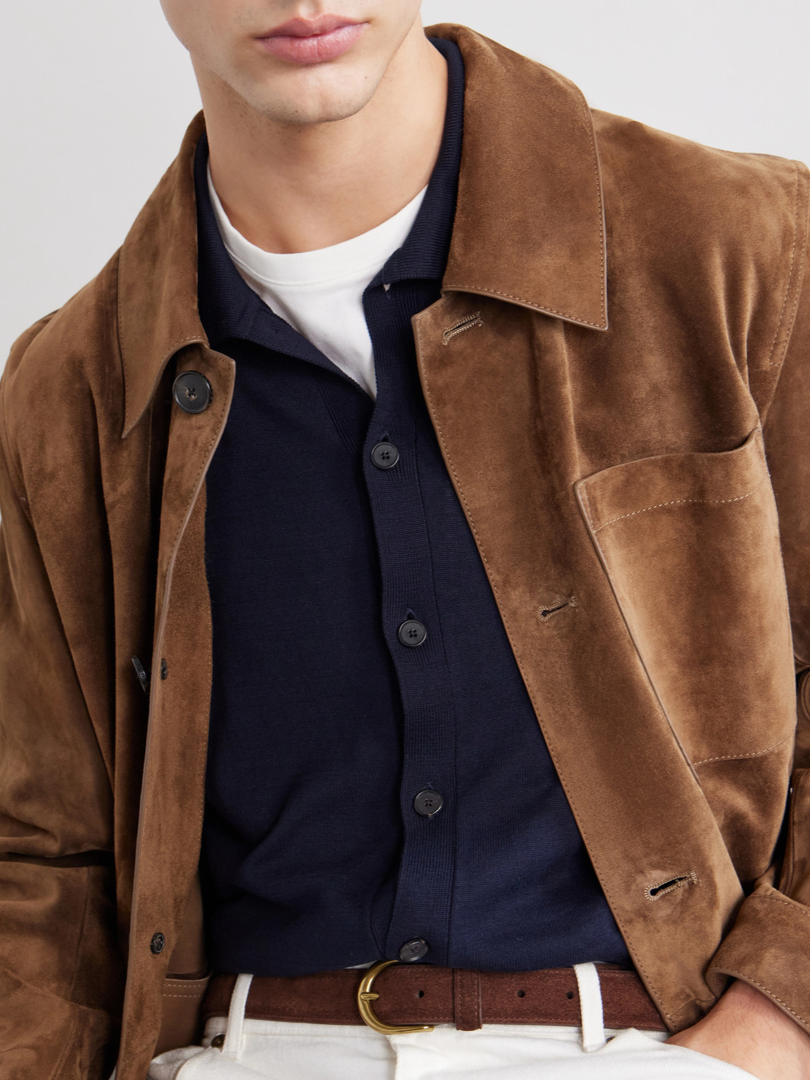 And Cotton-Blend Cardigan