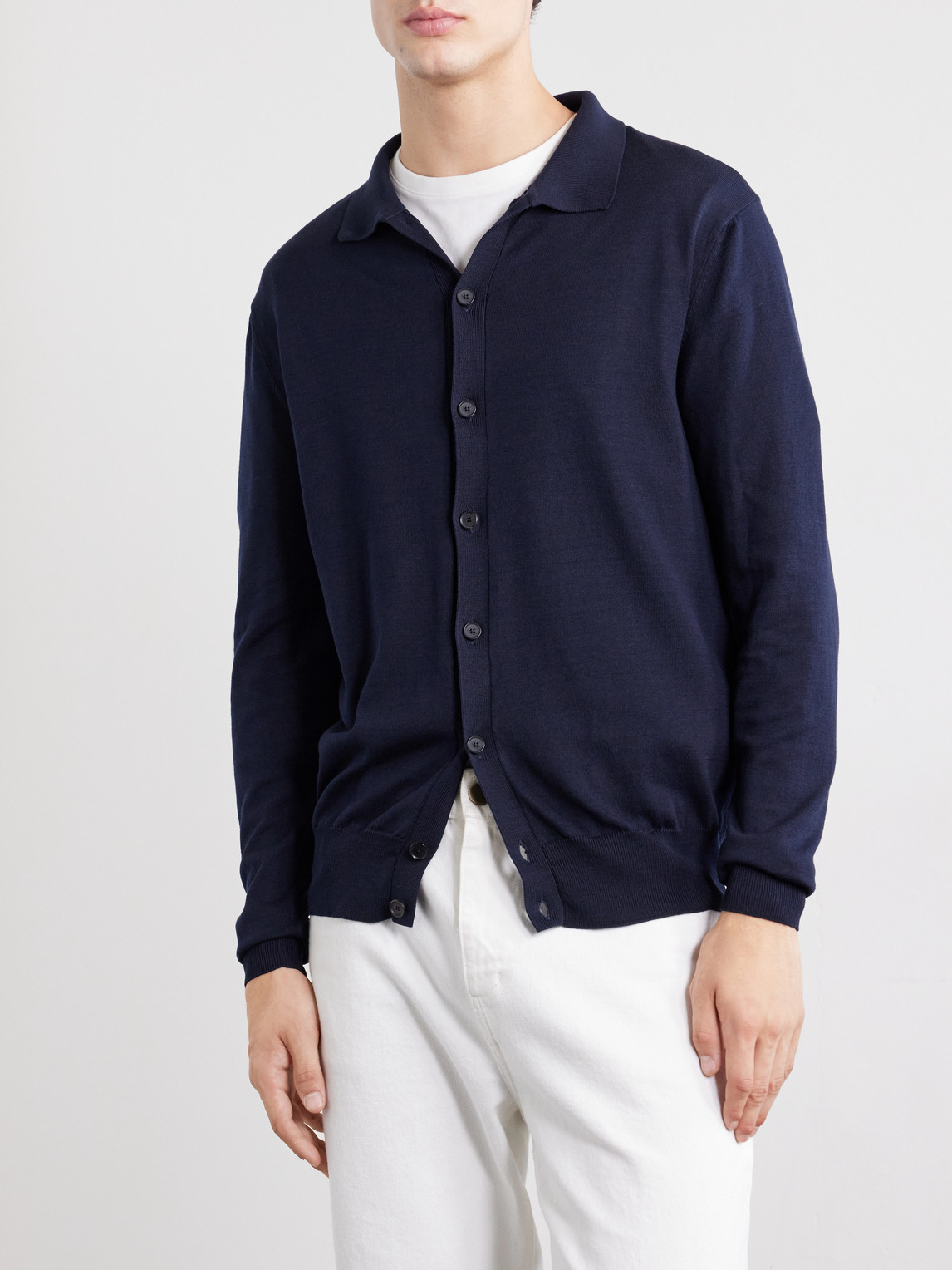 And Cotton-Blend Cardigan
