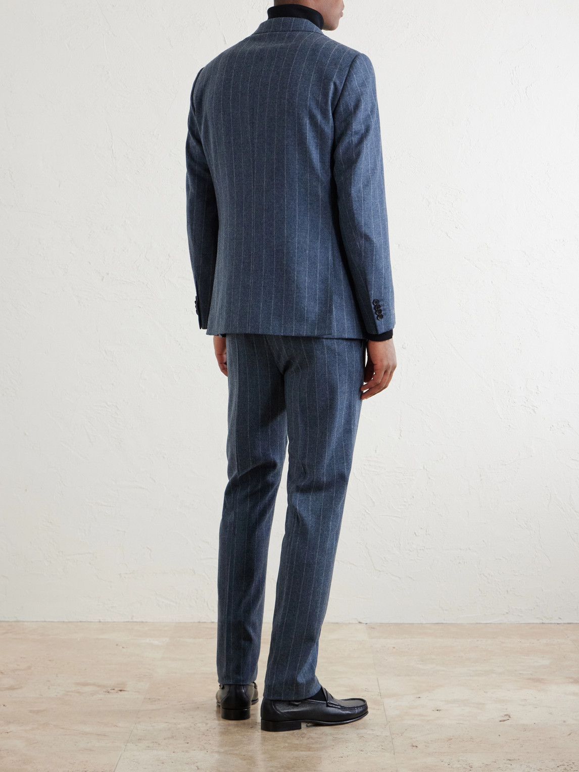  Caruso - Norma Pinstripe Wool And Cashmere-blend Suit Jacket - Men - Blue - It 46 