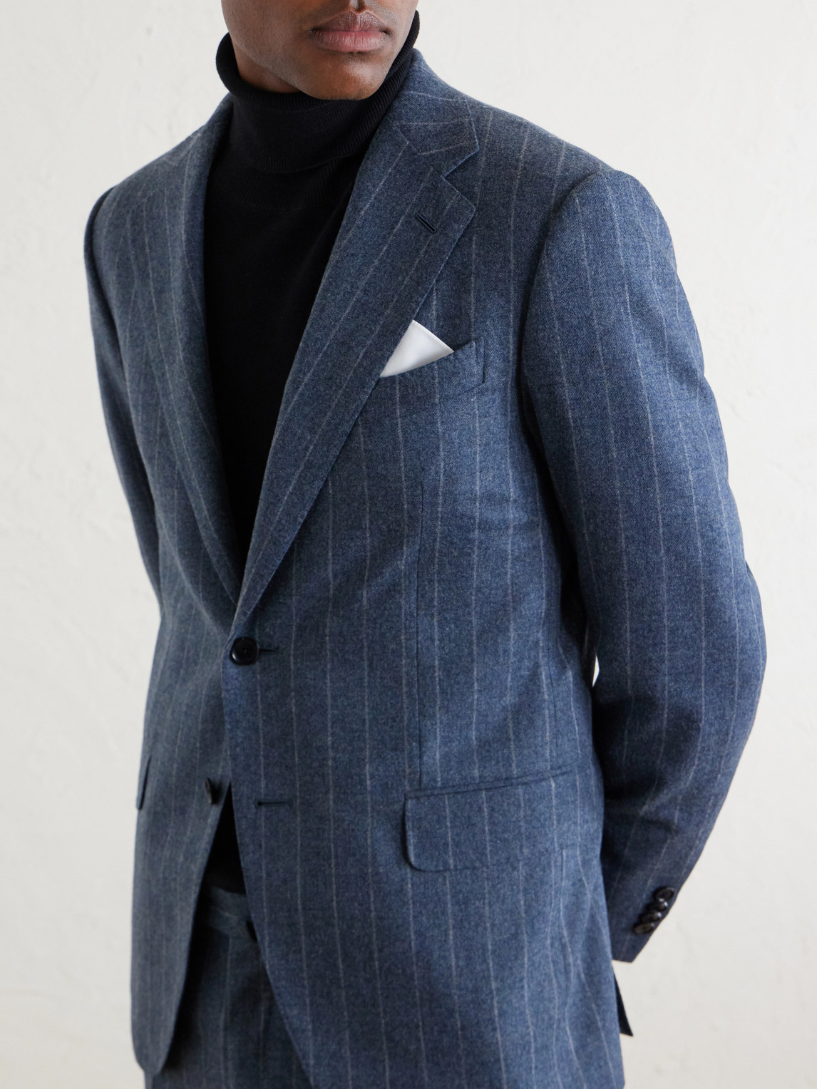 Norma Pinstripe Wool And Cashmere-Blend Suit Jacket