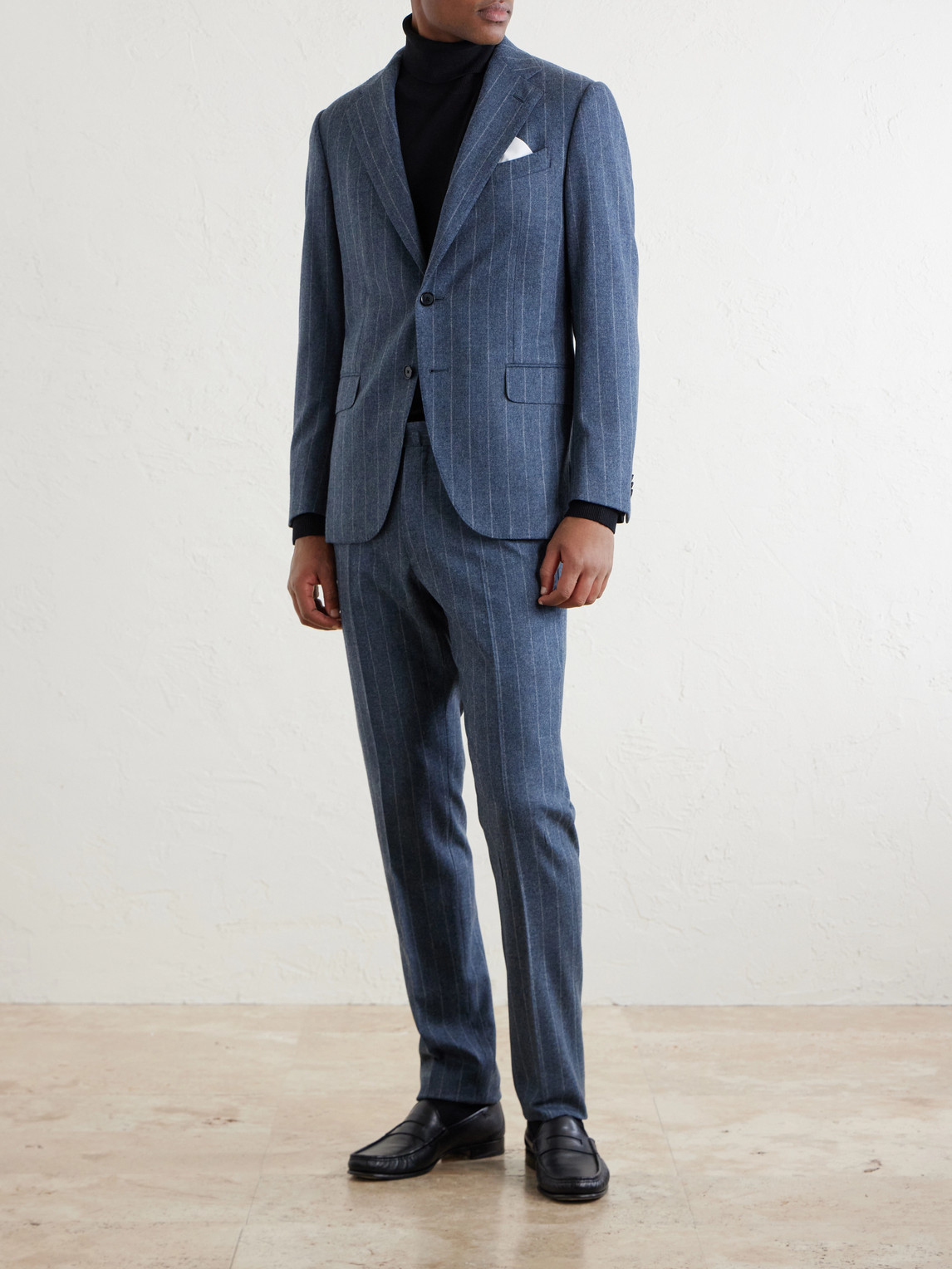 Norma Pinstripe Wool And Cashmere-Blend Suit Jacket