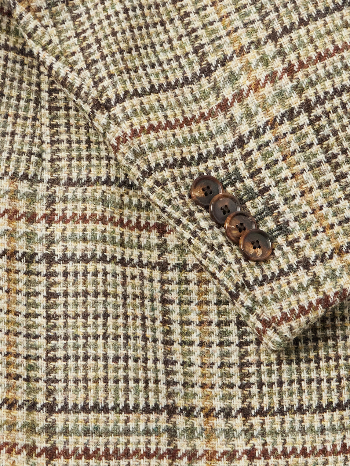 Butterfly Checked Wool Blazer
