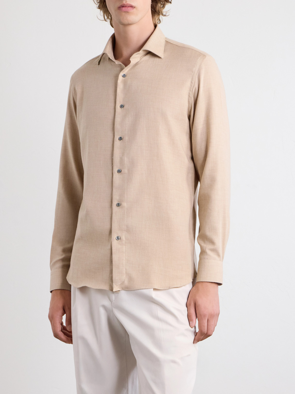 Cotton And Cashmere-Blend Shirt