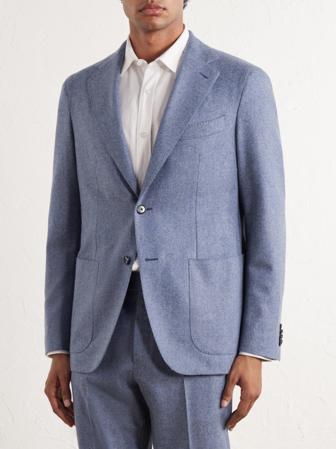 Wool And Cashmere-Blend Flannel Suit Jacket