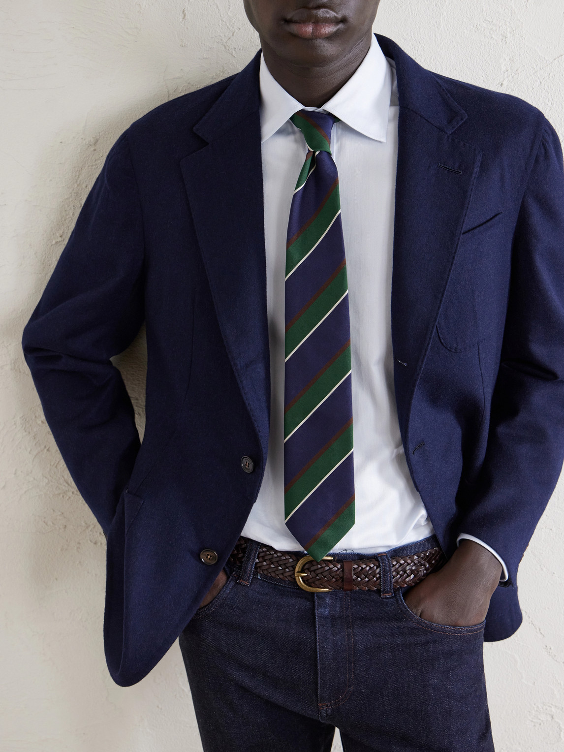 Mohair And Silk-Blend Blazer