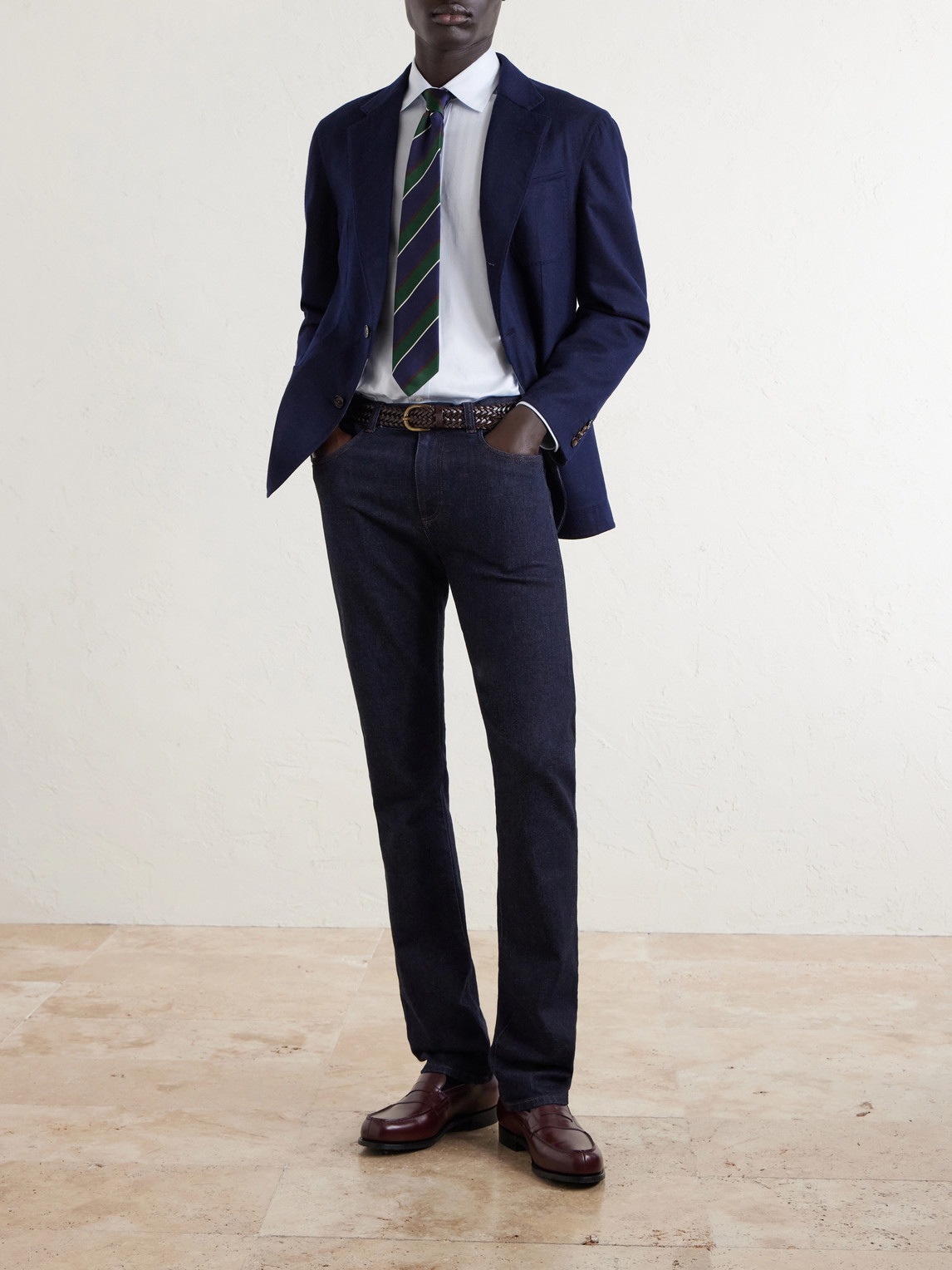 Mohair And Silk-Blend Blazer