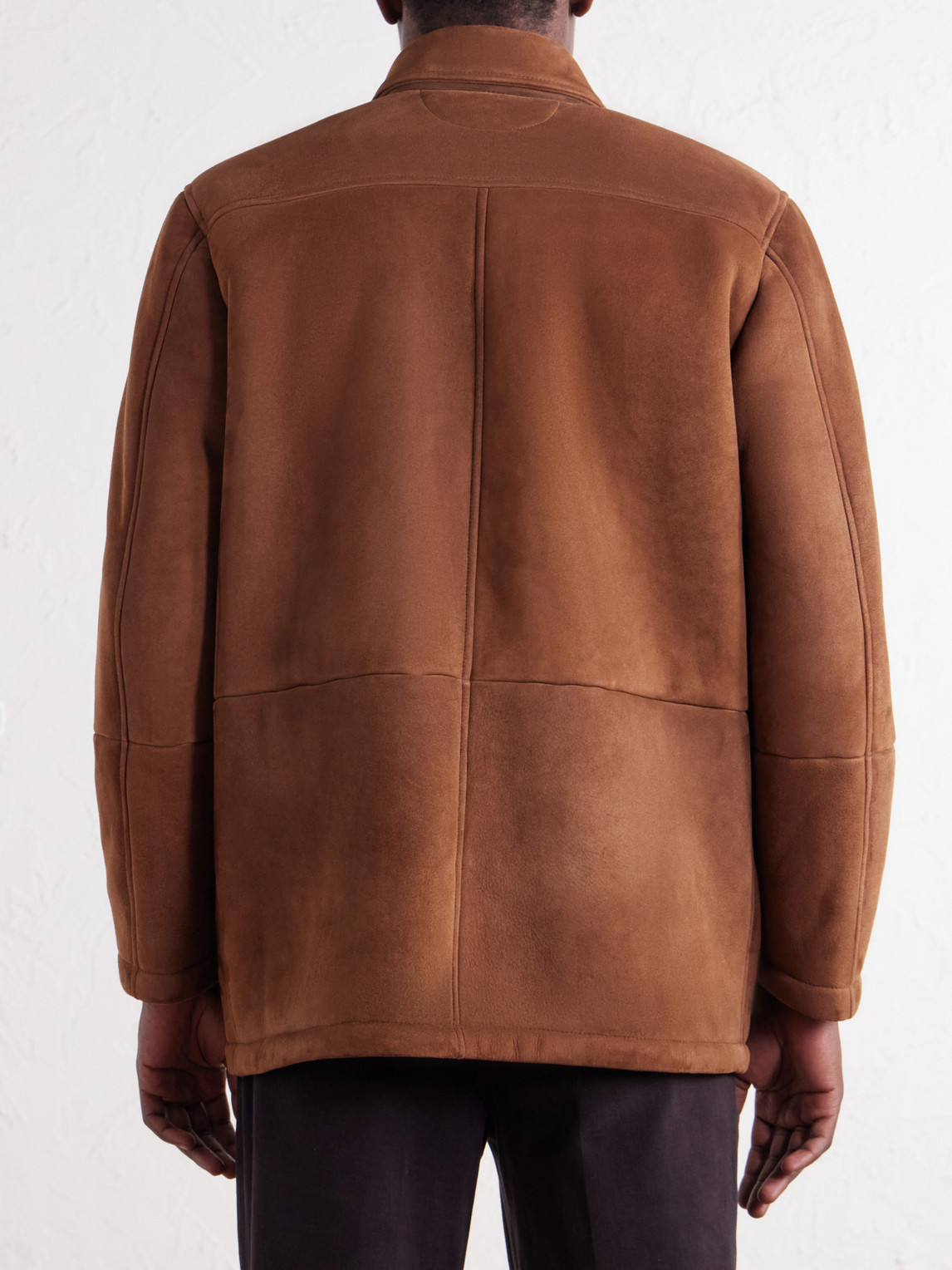 Panelled Shearling Field Jacket