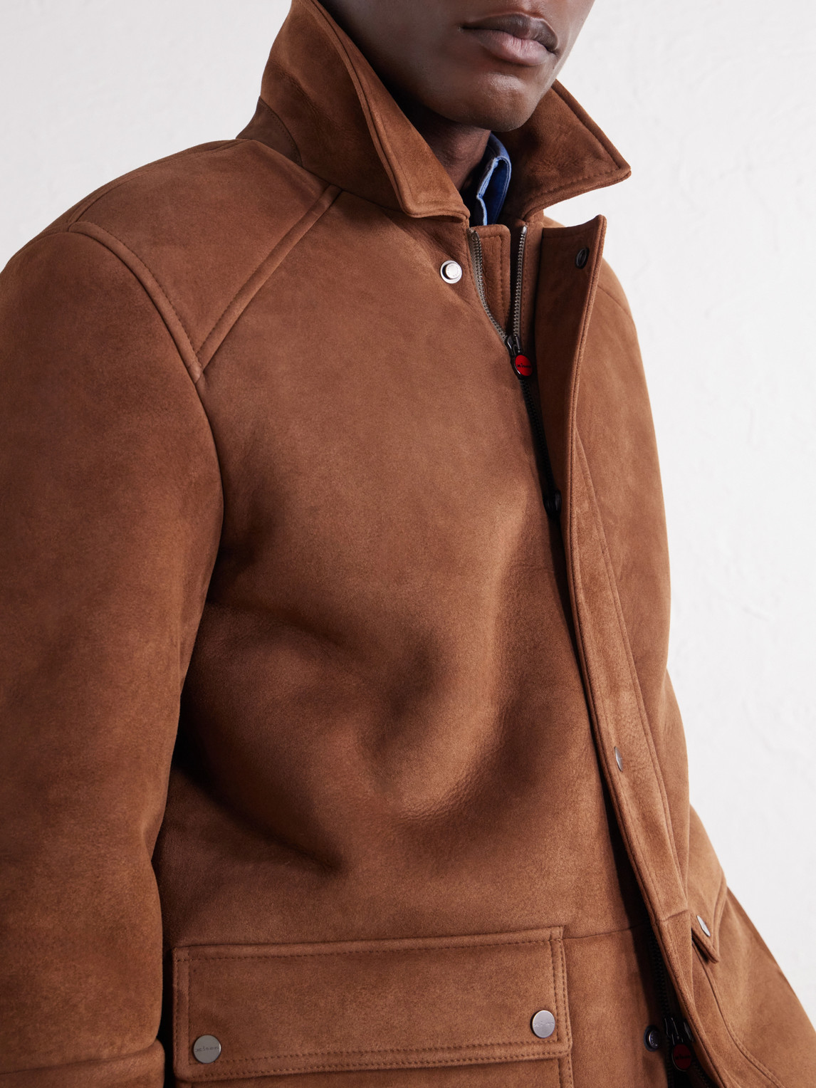 Panelled Shearling Field Jacket