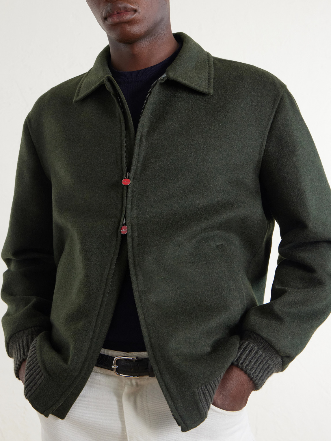 Brushed Wool And Cashmere-Blend Blouson Jacket
