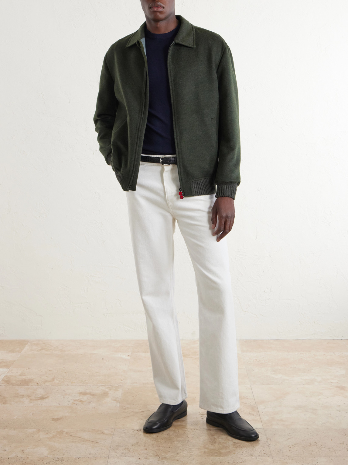 Brushed Wool And Cashmere-Blend Blouson Jacket
