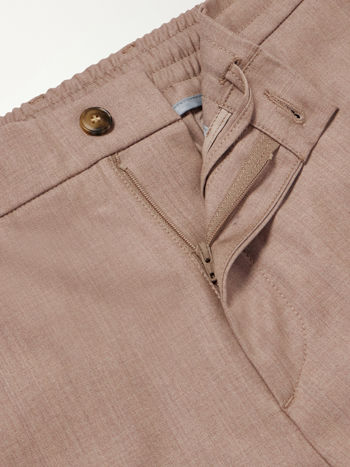 Tapered Wool-Blend Gabardine Trousers