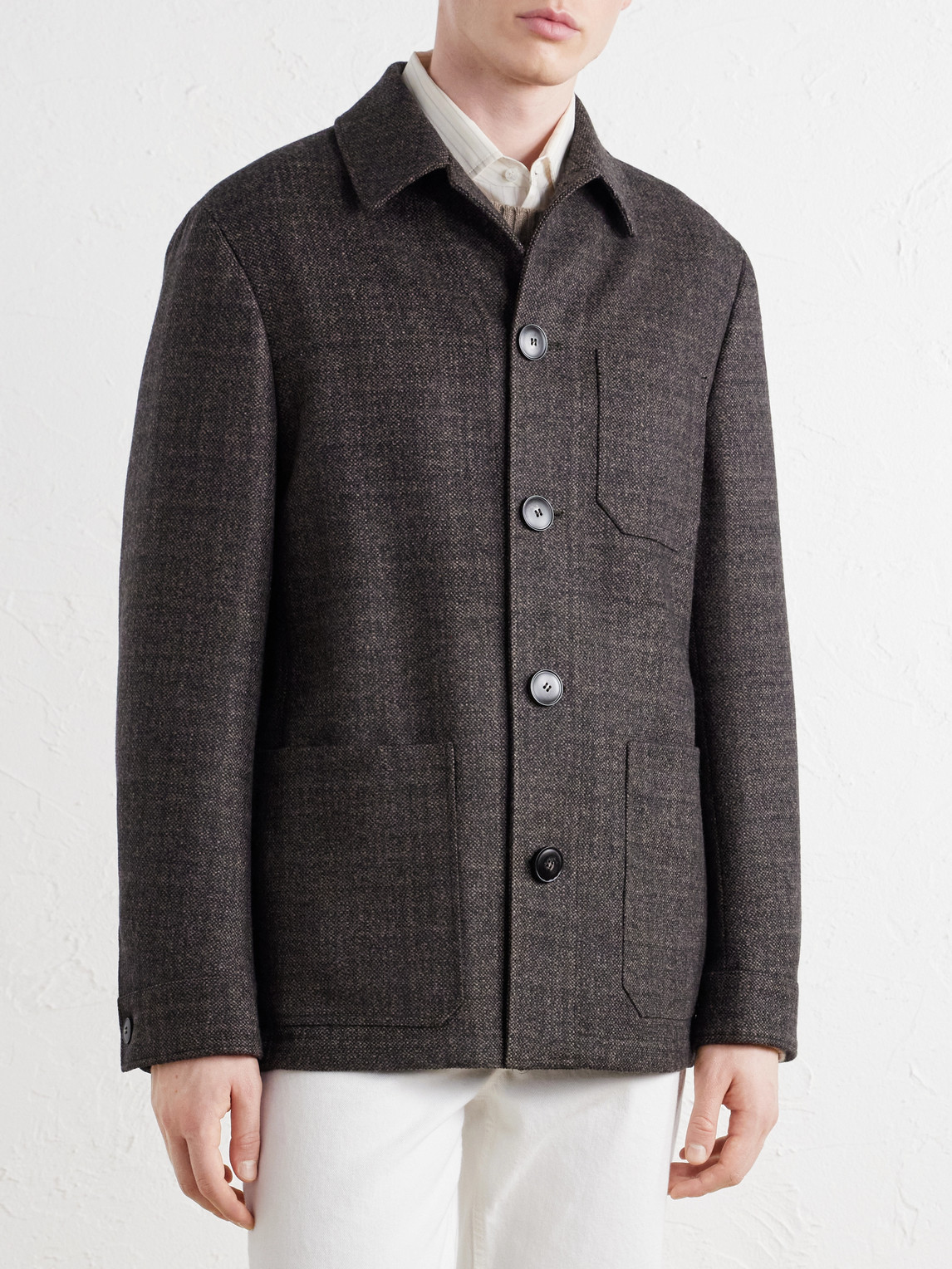 Wool And Cashmere-Blend Overshirt