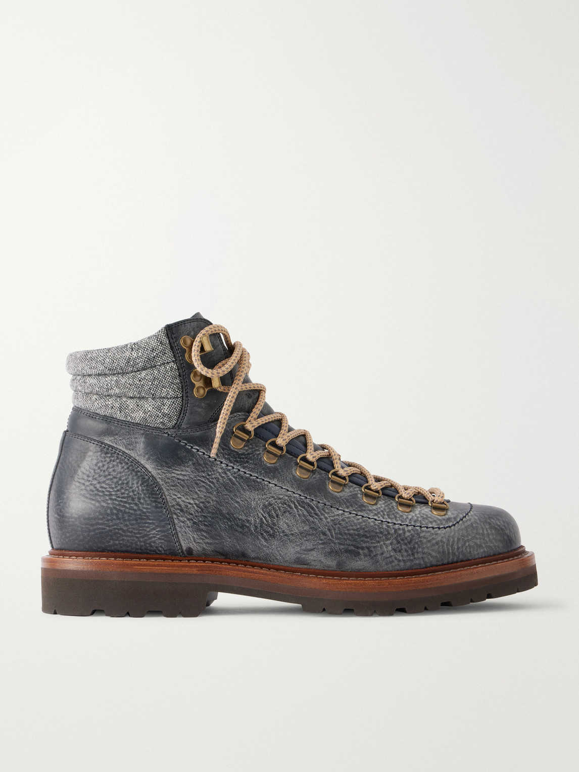 Brunello Cucinelli Leather Hiking Boots - Men
