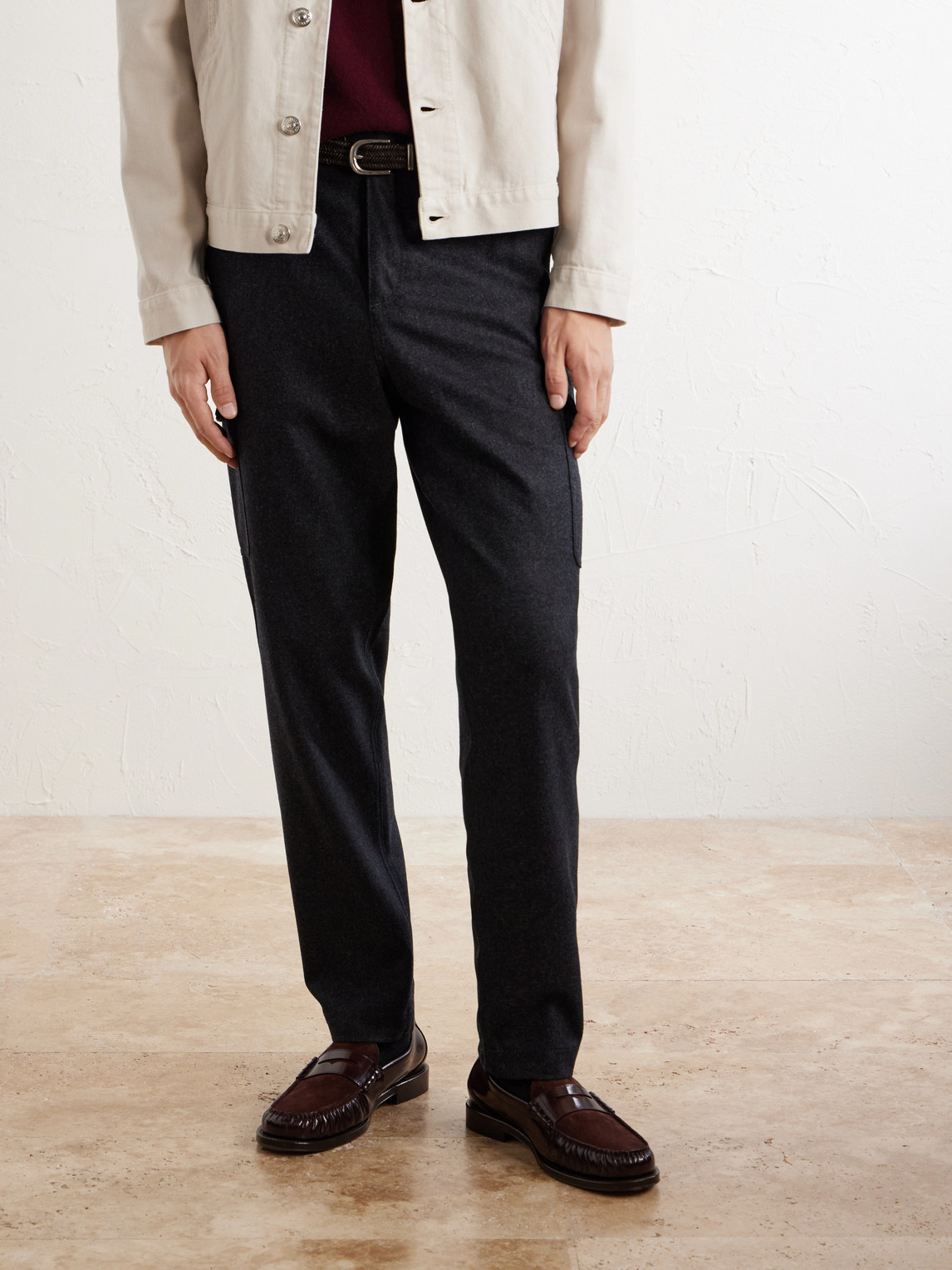 Brunello Cucinelli Suede Penny Loafers - Men | Thumbnail 2 Brunello Cucinelli Suede Penny Loafers - Men | Thumbnail 2