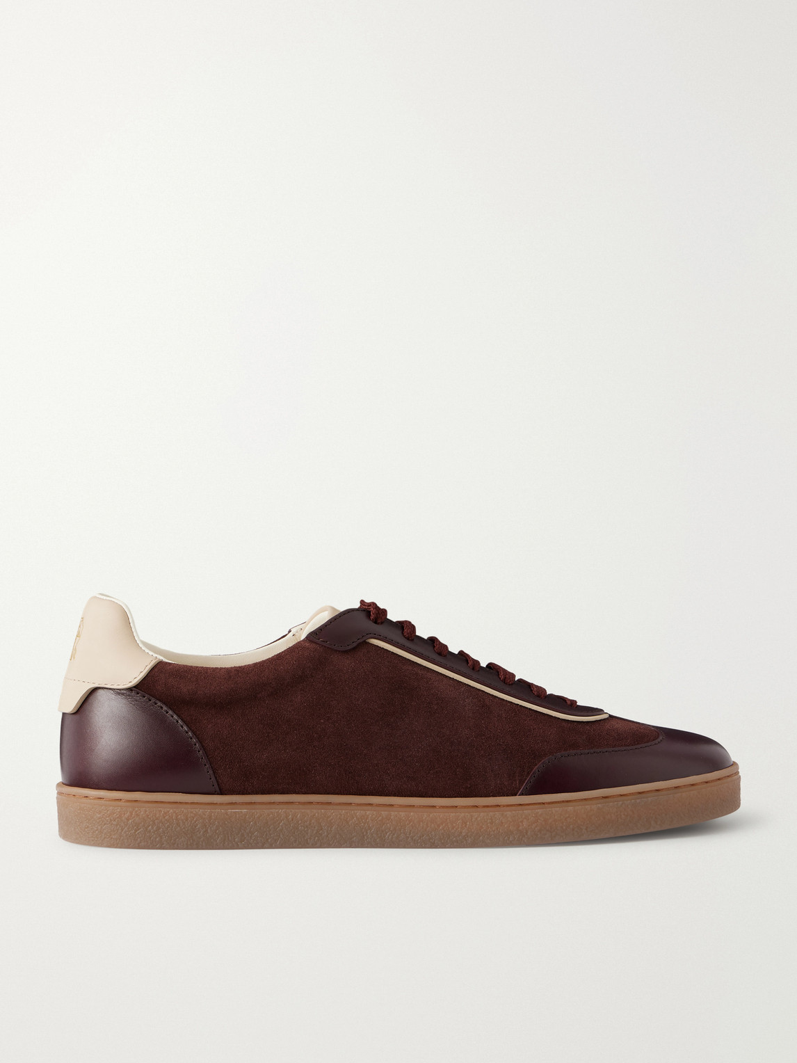 Brunello Cucinelli Coda di Rondine Leather-Trimmed Waxed-Suede Sneakers - Men | Thumbnail 6 Brunello Cucinelli Coda di Rondine Leather-Trimmed Waxed-Suede Sneakers - Men | Thumbnail 6