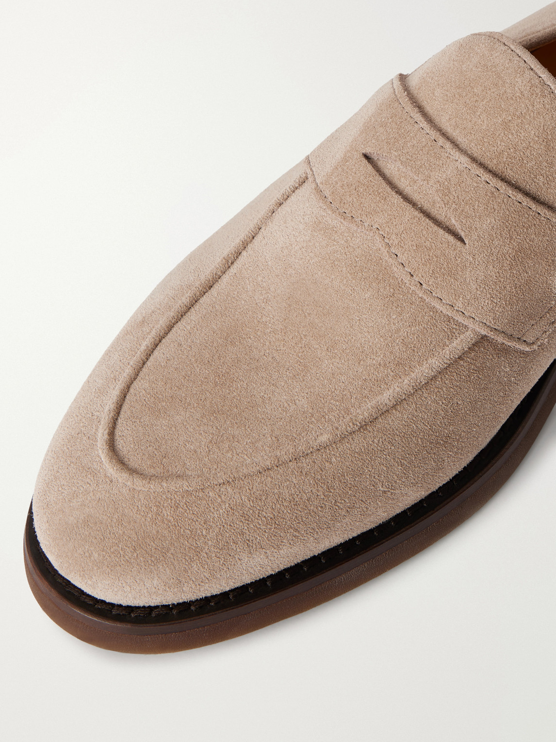 Flex Suede Penny Loafers