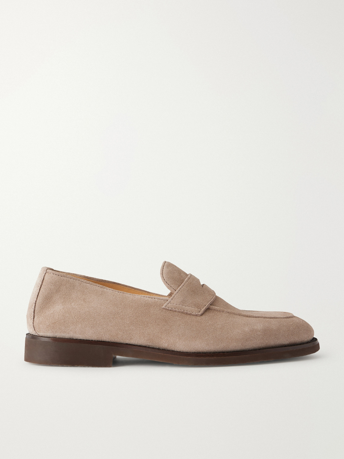 Brunello Cucinelli Flex Suede Penny Loafers - Men