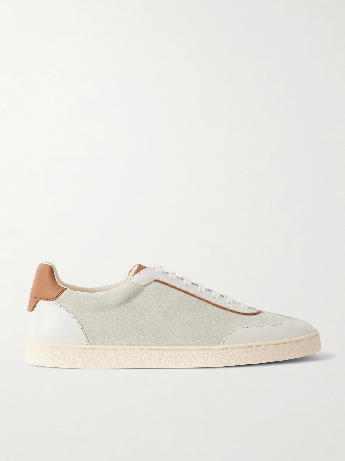 Brunello Cucinelli Coda di Rondine Leather-Trimmed Waxed-Suede Sneakers - Men | Thumbnail 6 Brunello Cucinelli Coda di Rondine Leather-Trimmed Waxed-Suede Sneakers - Men | Thumbnail 6