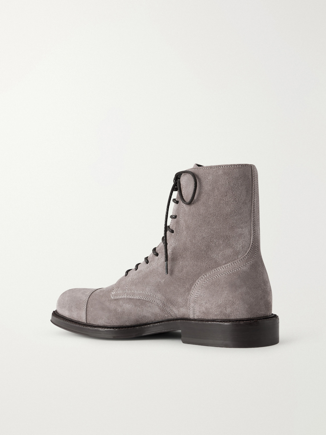 Brunello Cucinelli Suede Derby Boots - Men | Thumbnail 4