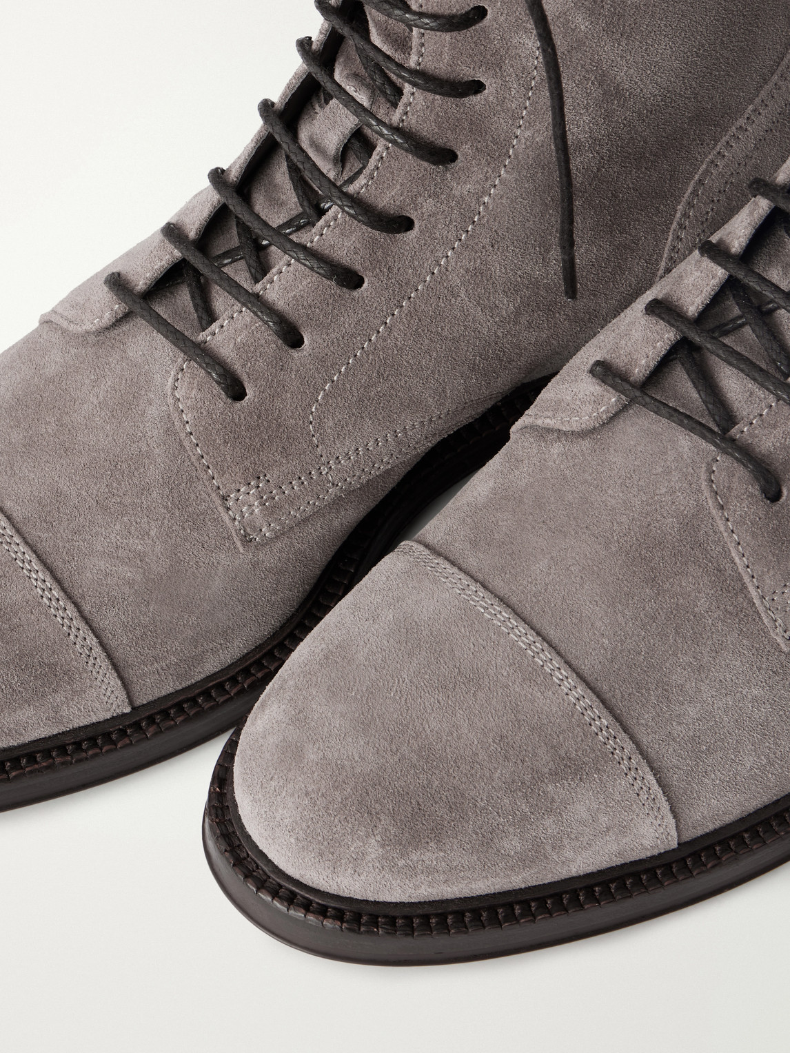 Brunello Cucinelli Suede Derby Boots - Men | Thumbnail 5