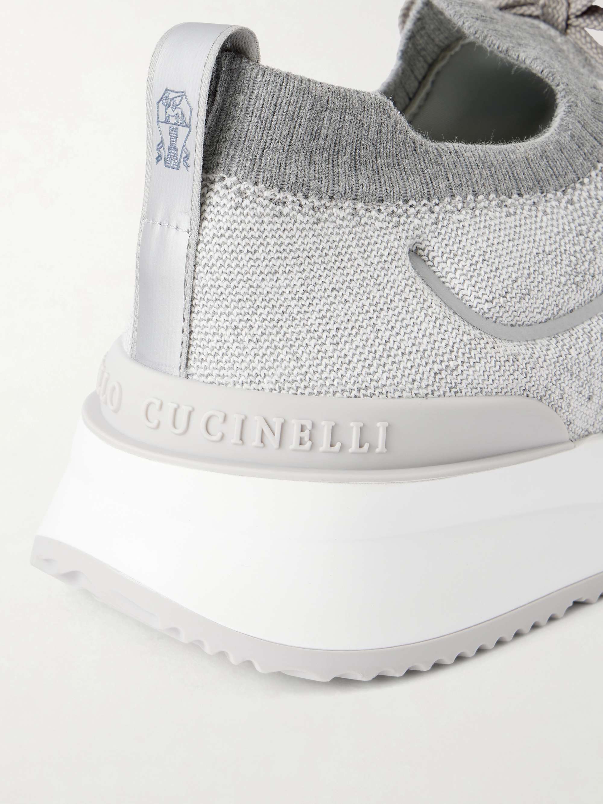 BRUNELLO CUCINELLI☆美品☆ BRUNELLO CUCINELLI Stretch-Knit Sneakers for Men | MR PORTER