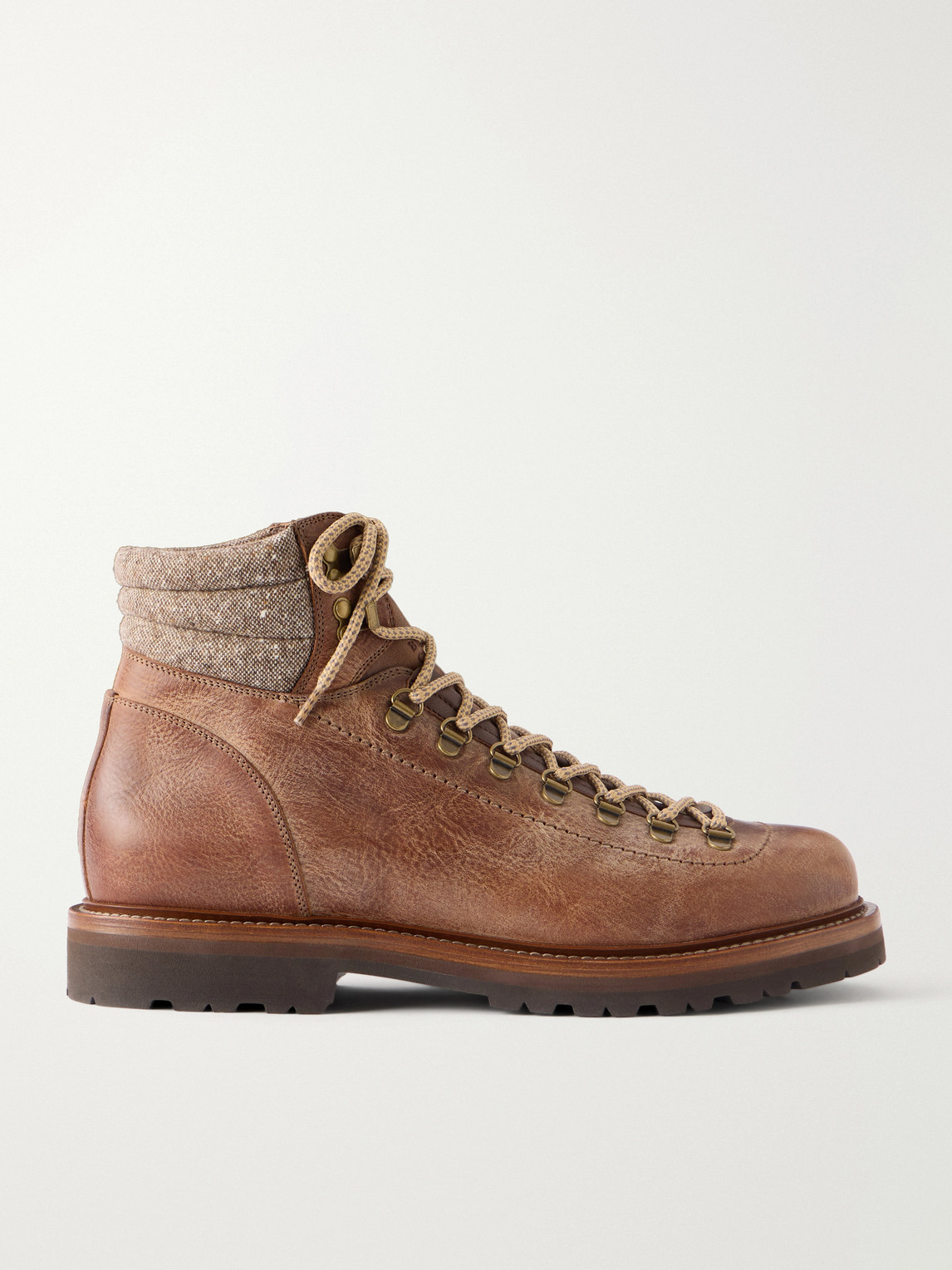 Brunello Cucinelli Leather Hiking Boots - Men