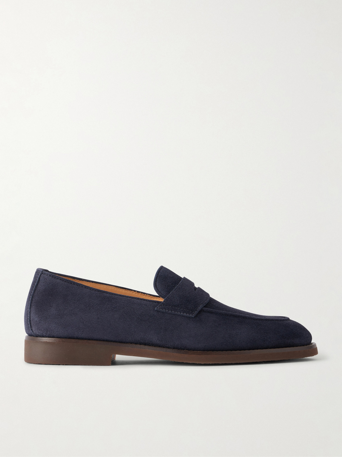 Brunello Cucinelli Flex Suede Penny Loafers - Men