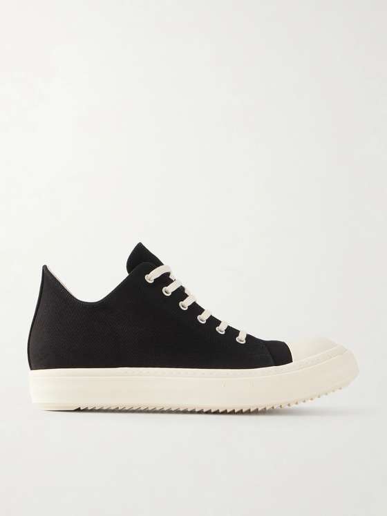 Rick Owens Ramones Denim Sneakers Black/Milk