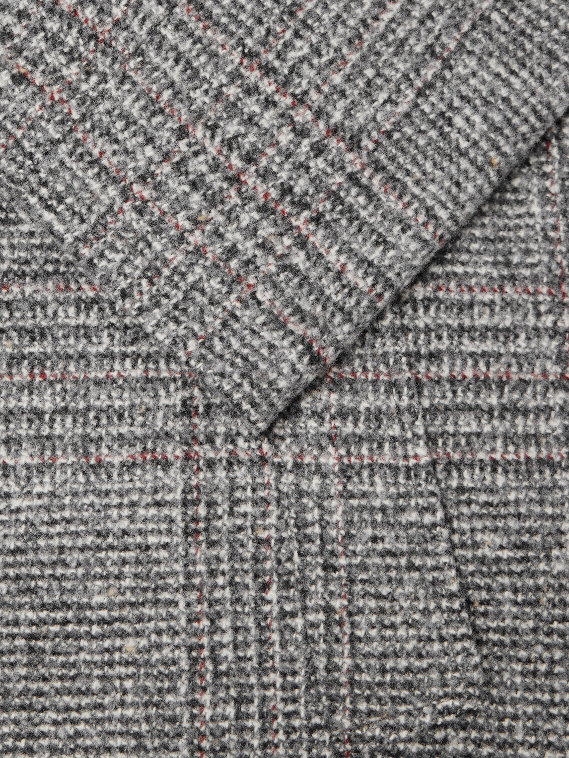 Mr P. - Prince Of Wales Checked Wool And Cashmere-Blend Twill Coat