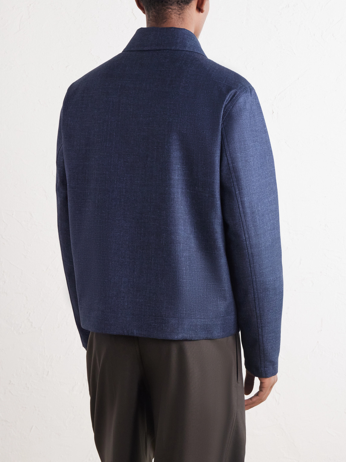 Mr P. - Wool, Silk And Cotton-Blend Blouson Jacket
