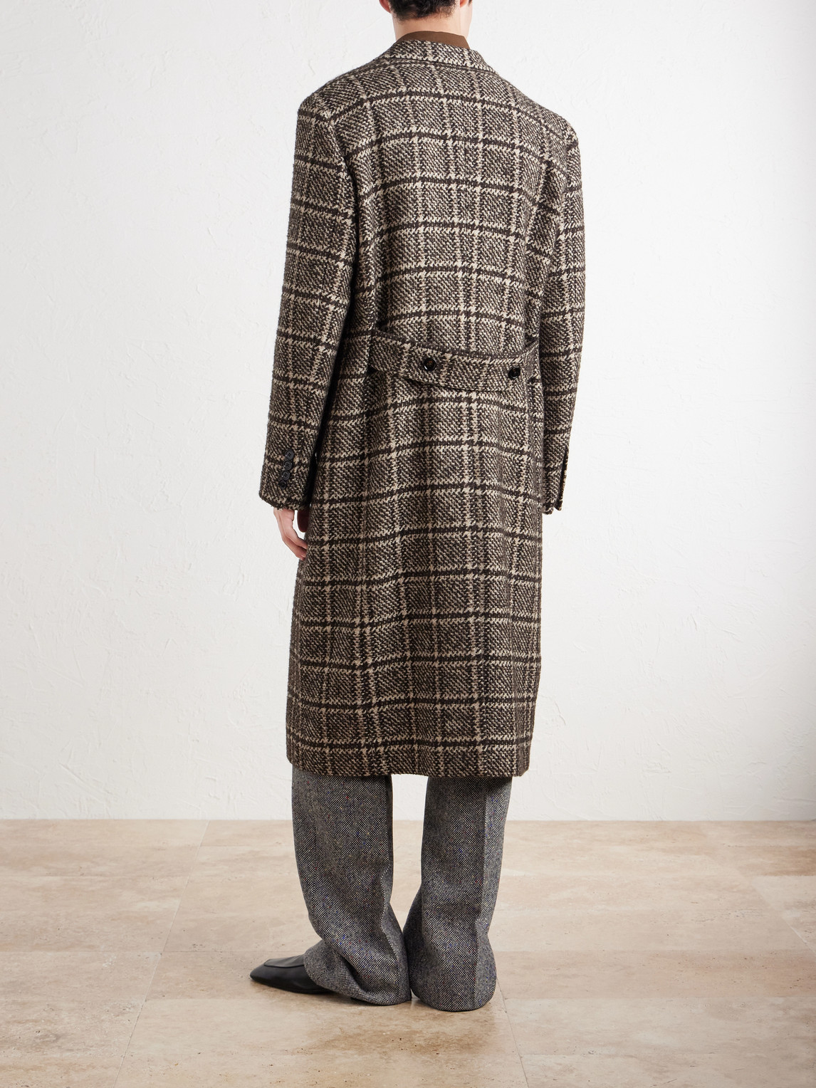 Dolce&Gabbana - Checked Wool-Blend Tweed Coat