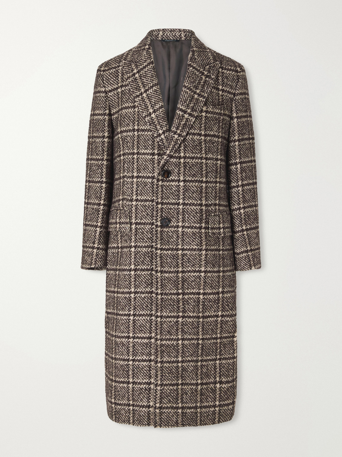 Dolce&Gabbana - Checked Wool-Blend Tweed Coat