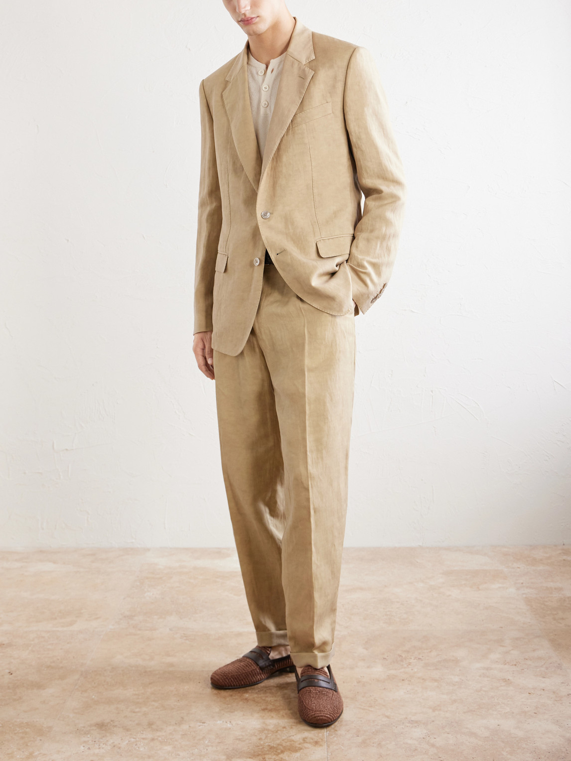 Dolce&Gabbana - Maiolica Linen Blazer