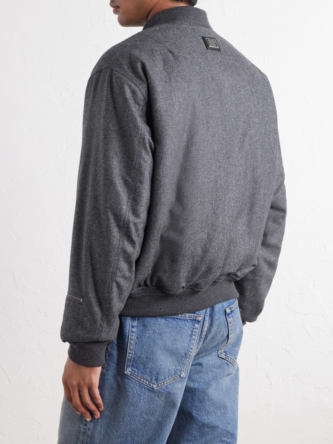 Dolce&Gabbana - Wool-Flannel Bomber Jacket