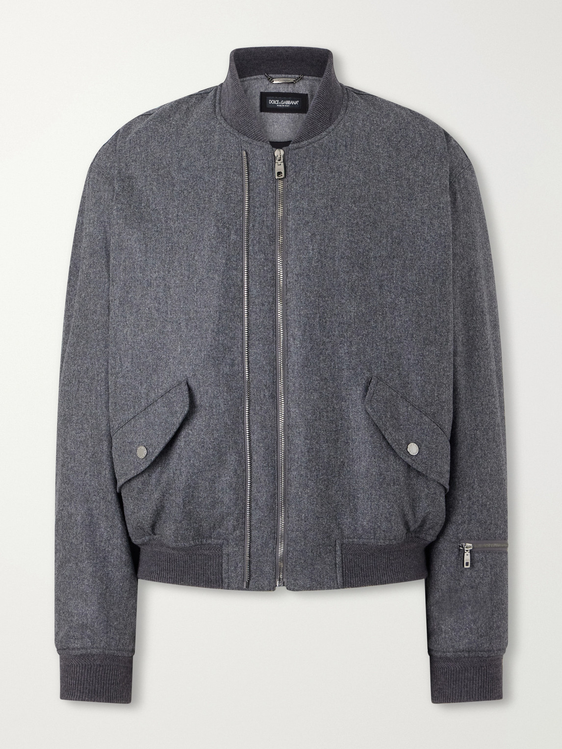 Dolce&Gabbana - Wool-Flannel Bomber Jacket