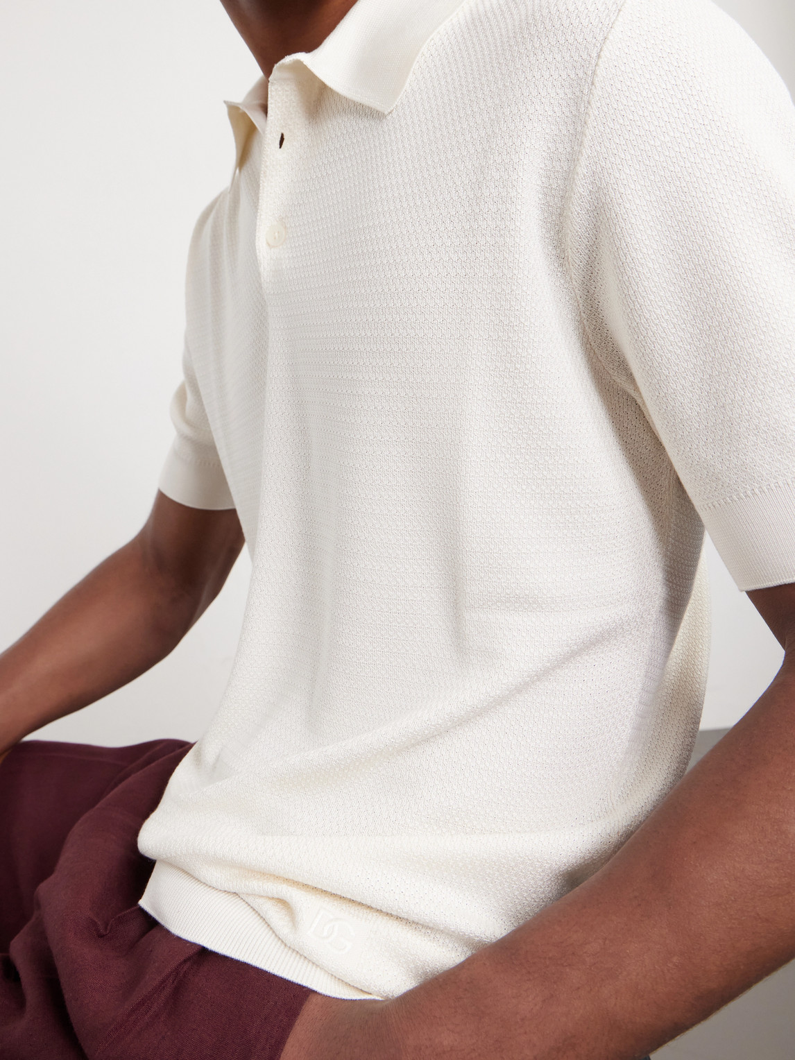 Dolce&Gabbana - Logo-Embroidered Polo Shirt