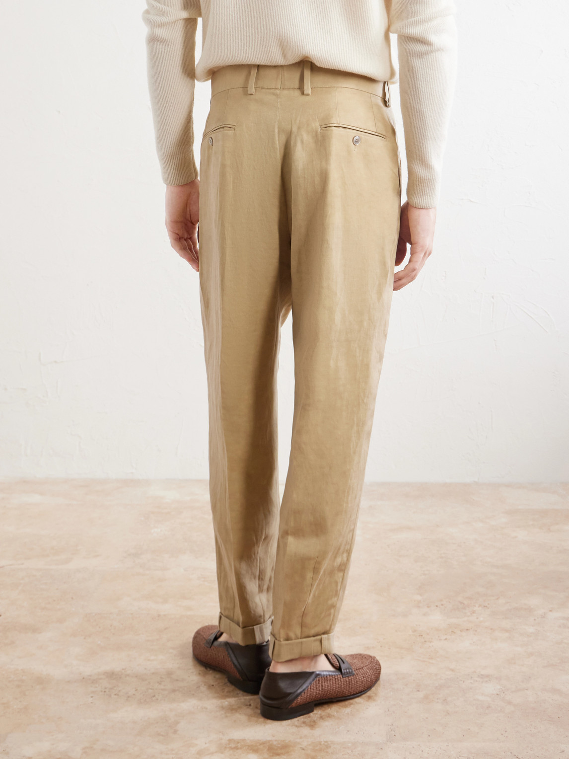 Dolce&Gabbana - Tapered Linen Trousers