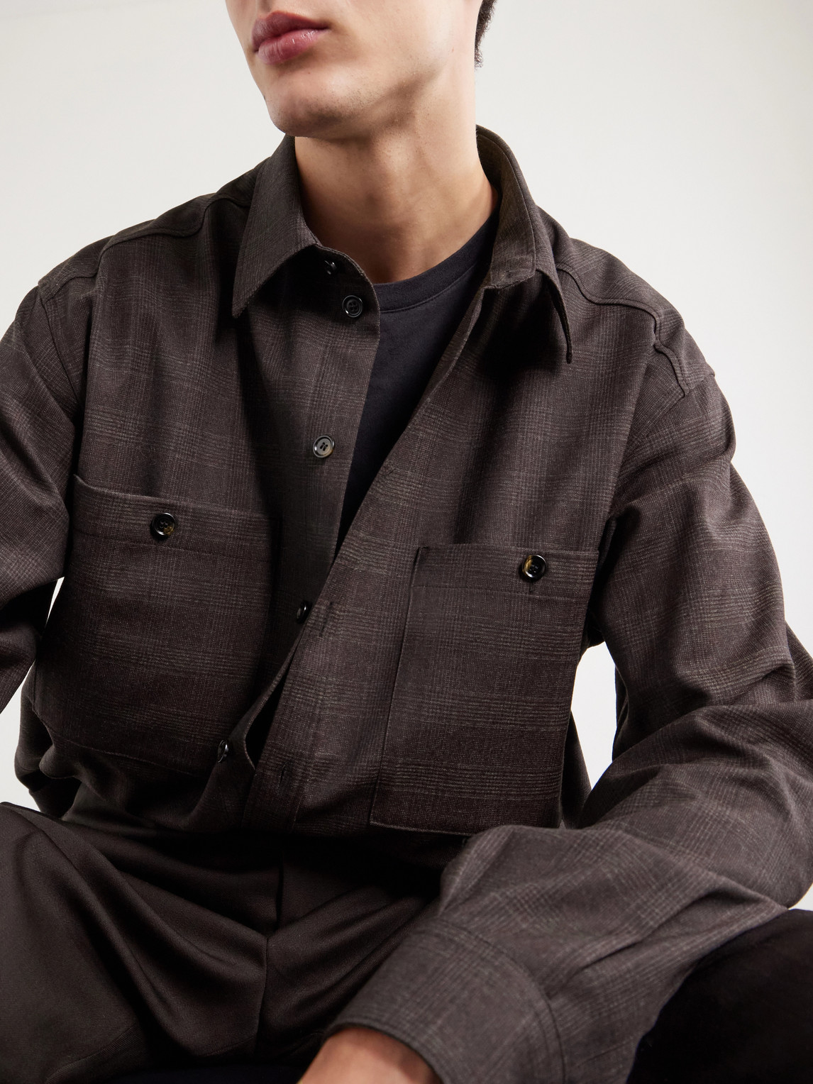Dolce&Gabbana - Sartoriale Checked Wool-Blend Shirt