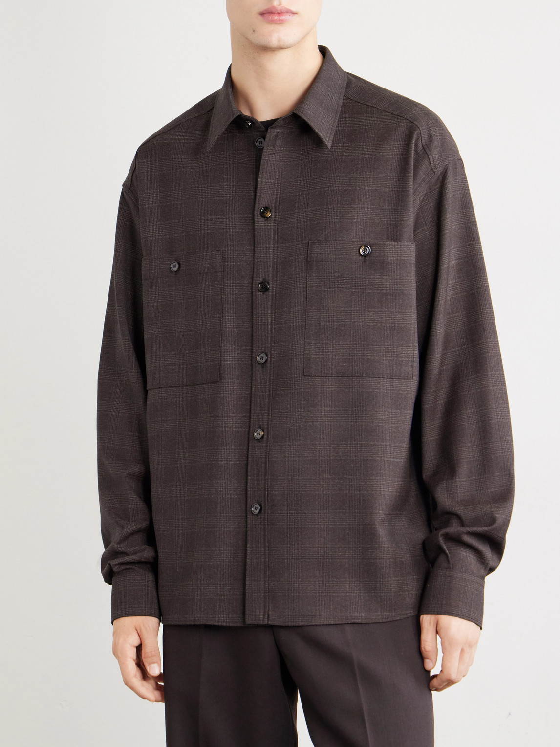 Dolce&Gabbana - Sartoriale Checked Wool-Blend Shirt