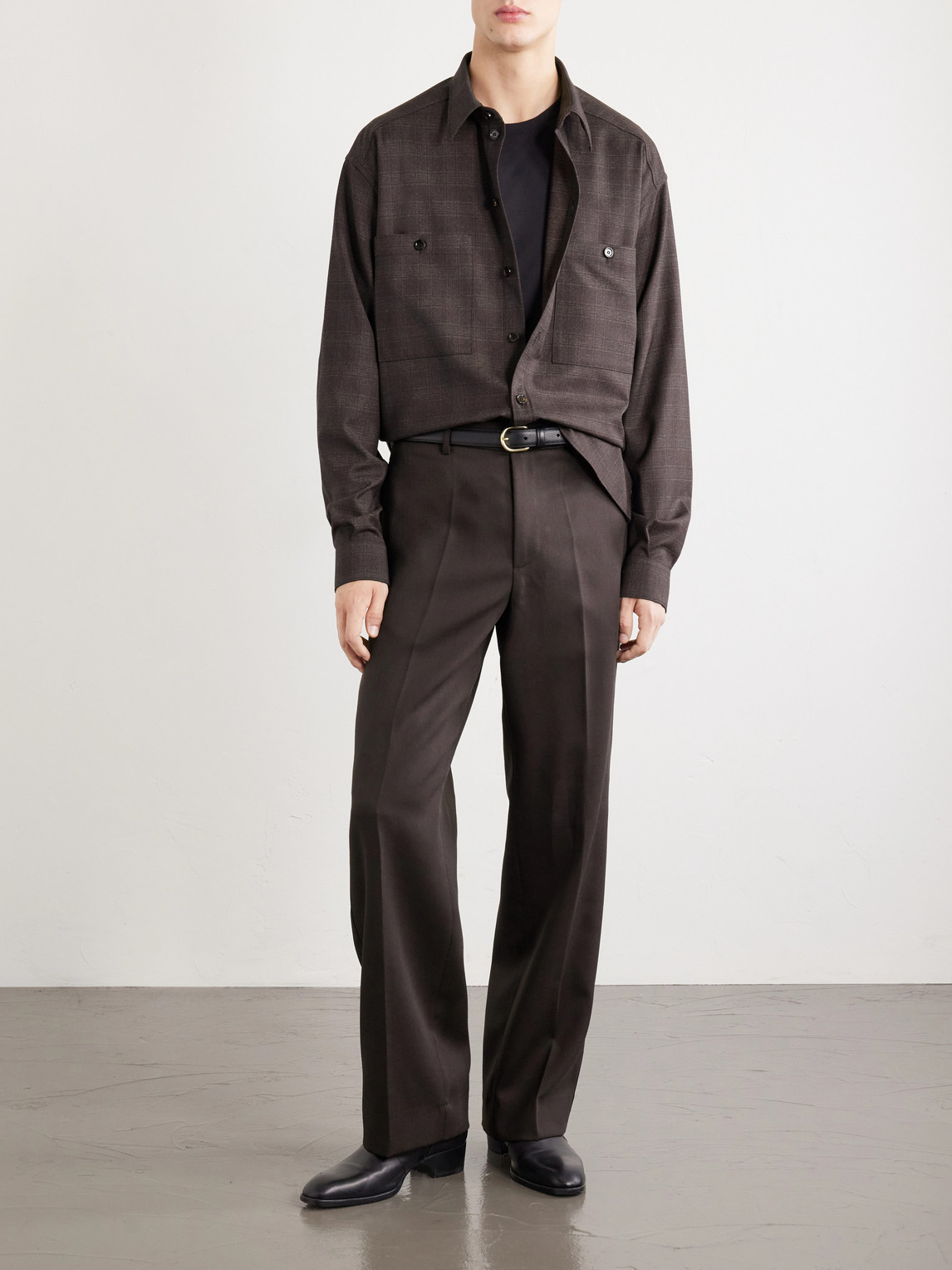 Dolce&Gabbana - Sartoriale Checked Wool-Blend Shirt