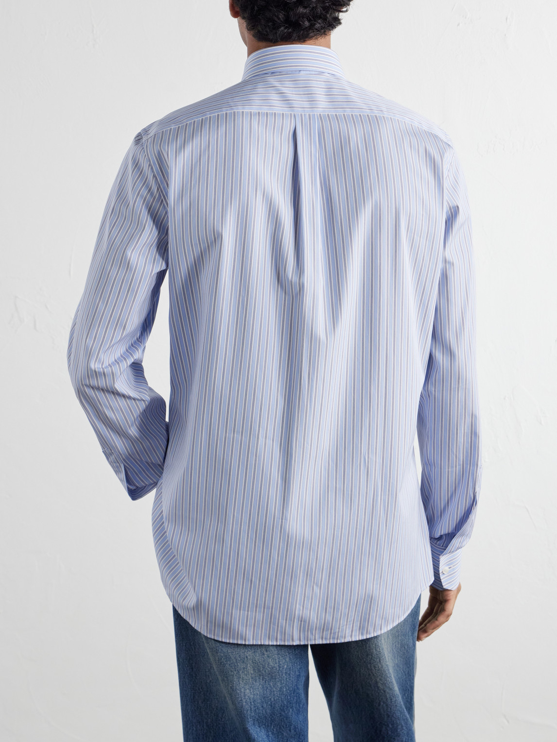 Dolce&Gabbana - Classic-Collar Striped Cotton-Poplin Shirt