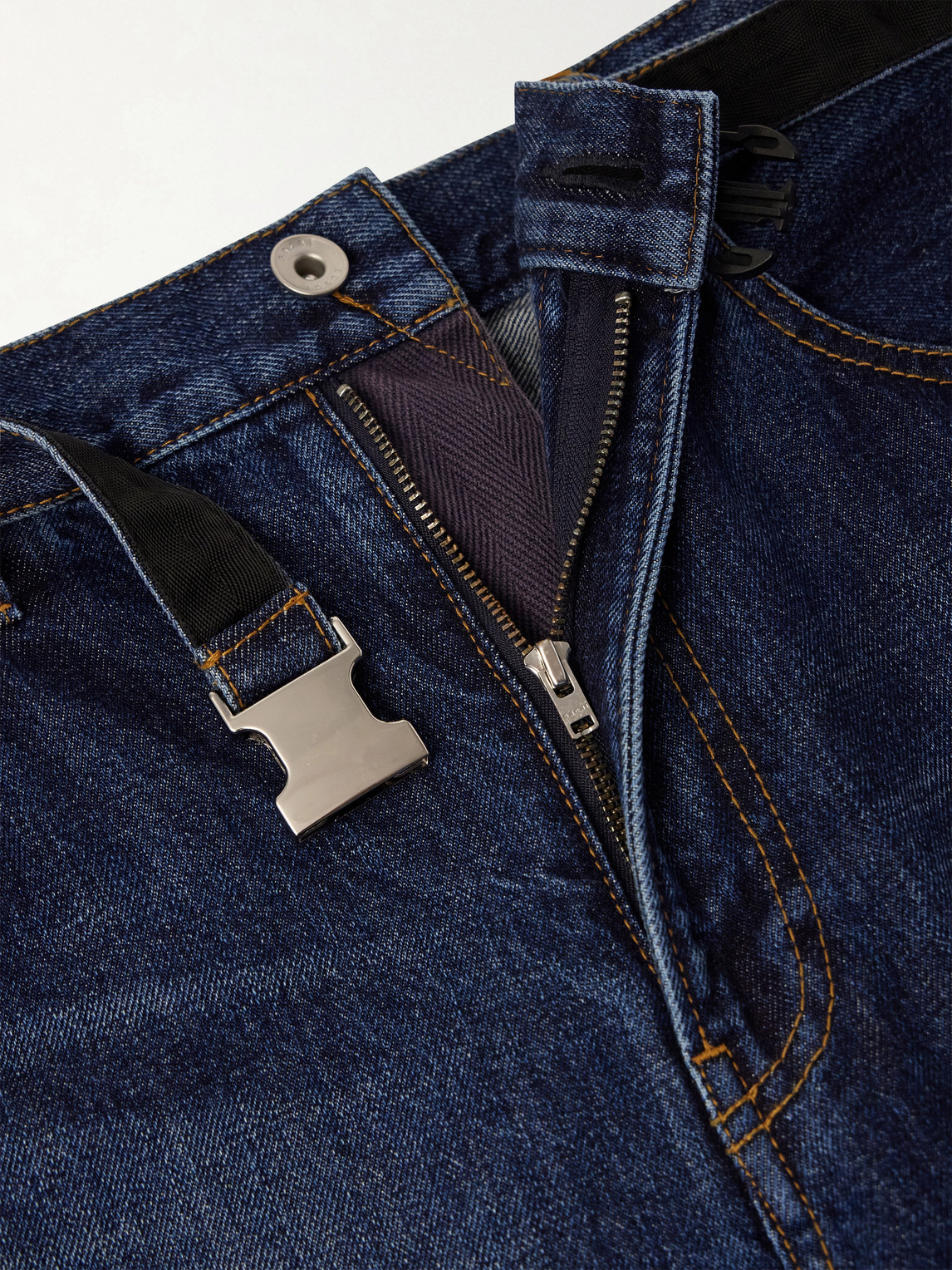 Belted Wide-Leg Jeans