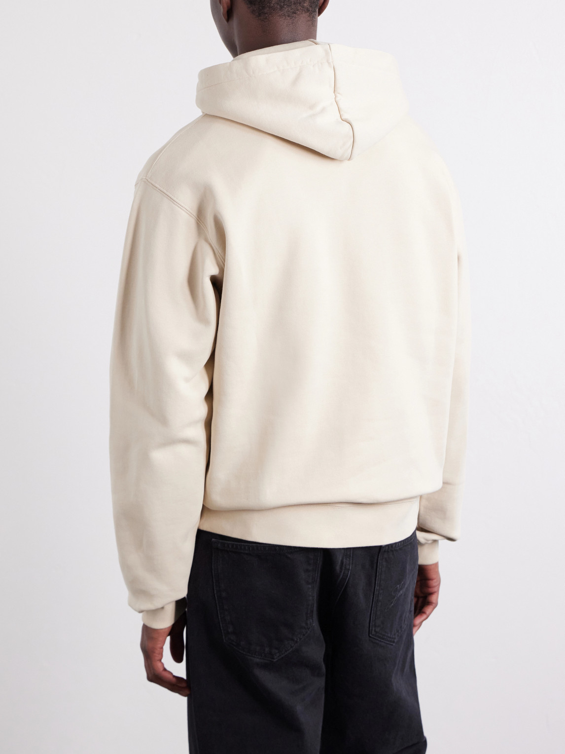 Logo-Appliquéd Cotton-Jersey Hoodie