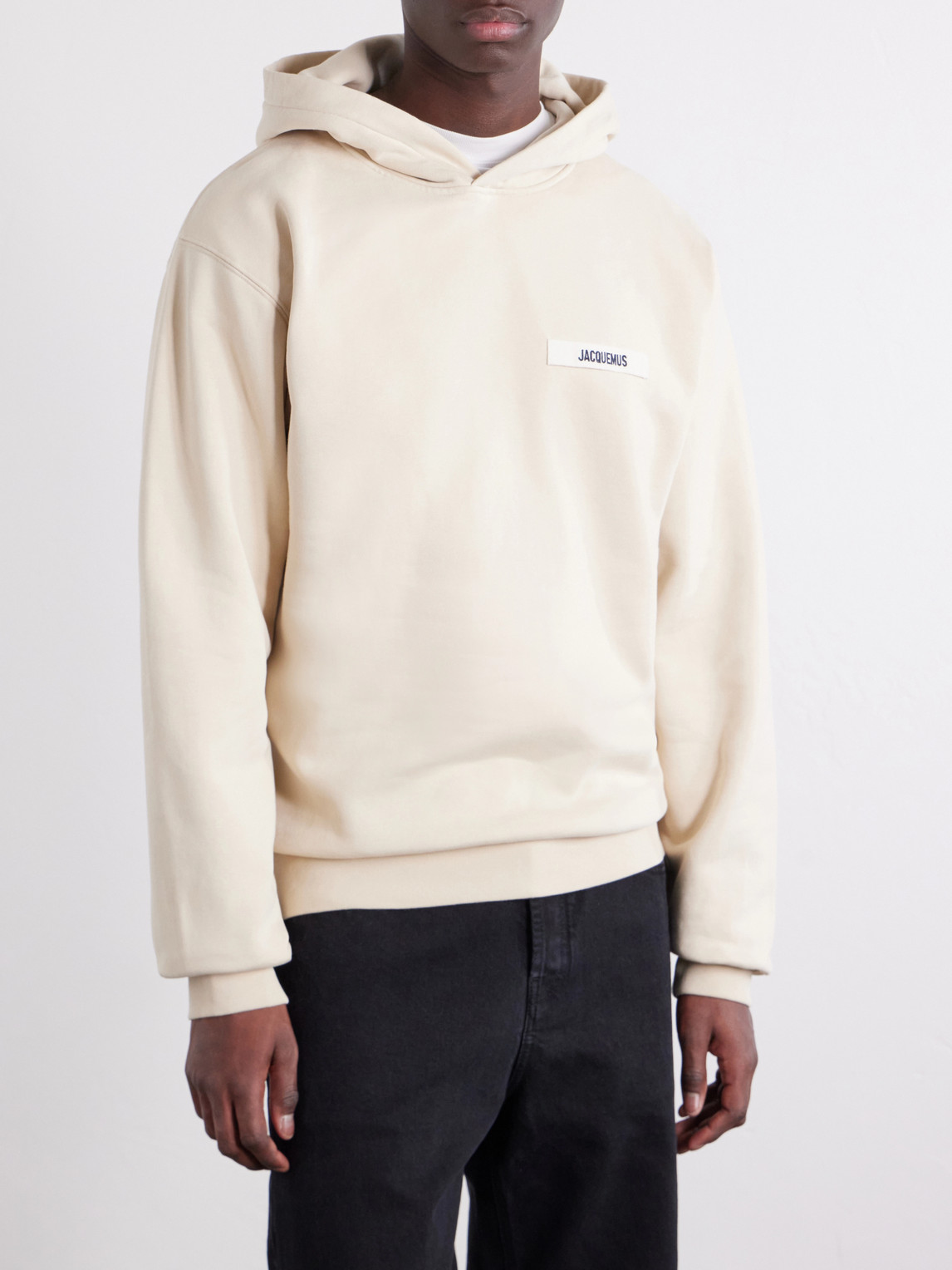 Logo-Appliquéd Cotton-Jersey Hoodie